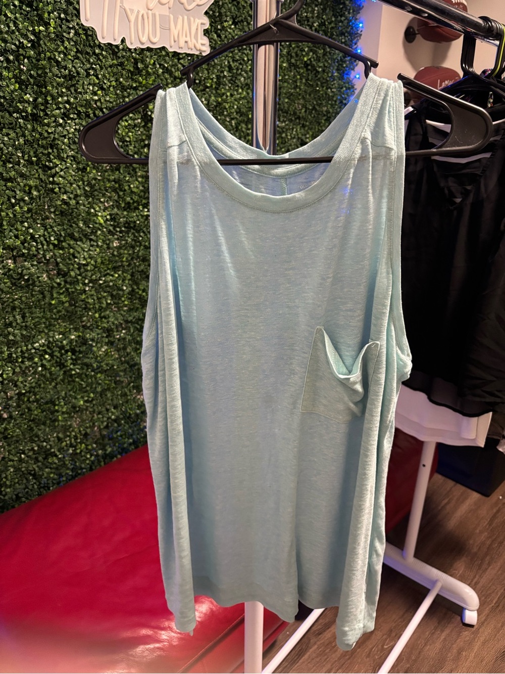 Old Navy Light Blue Pocket Tank Top